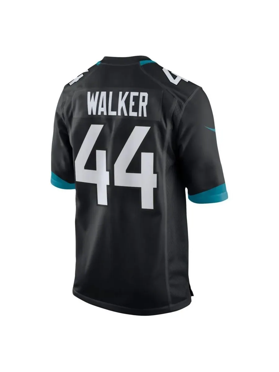 Мужская игровая майка Travon Walker Teal Jacksonville Jaguars Prowler Throwback Player Game Jersey — изображение 3 из 5