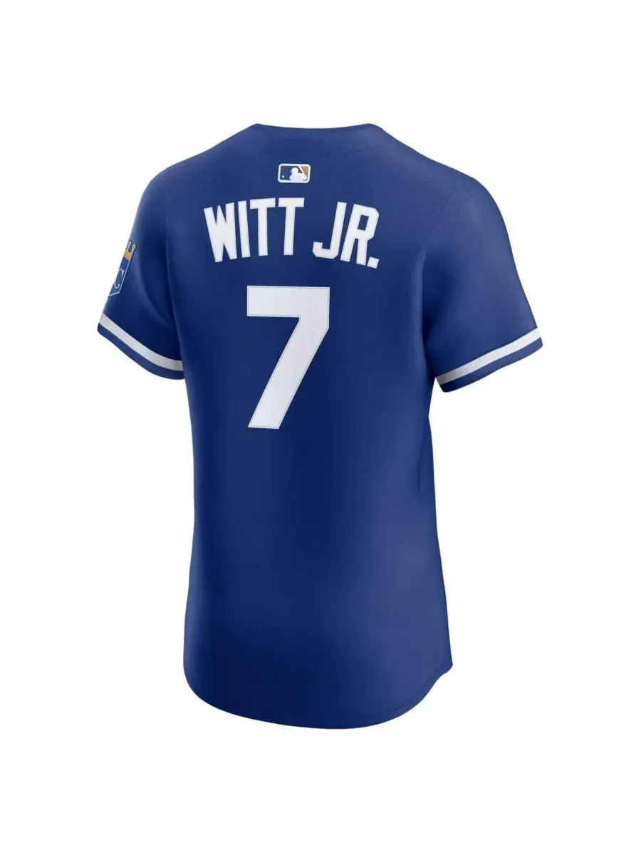 Мужская футболка Bobby Witt Jr. Royal Kansas City Royals Alternate 2 Elite Player Jersey Nike — изображение 3 из 3