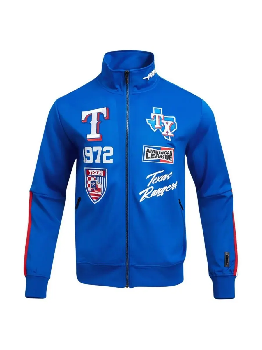 Мужская спортивная куртка Royal Texas Rangers Fast Lane на молнии Pro Standard — изображение 3 из 4, королевский
