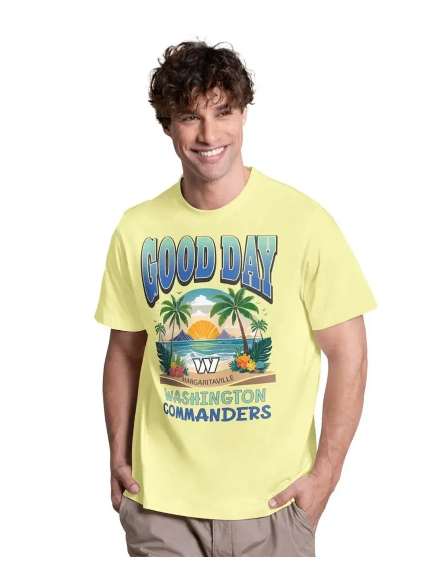 Футболка с коротким рукавом с тропическим принтом и логотипом команды Good Day Margaritaville