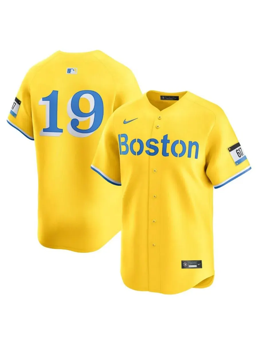 Мужская джерси-футболка Roman Anthony Gold Boston Red Sox City Connect Limited Nike