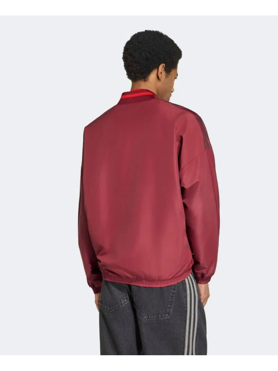 Толстовка с капюшоном с принтом adidas — изображение 2 из 5, коричневый