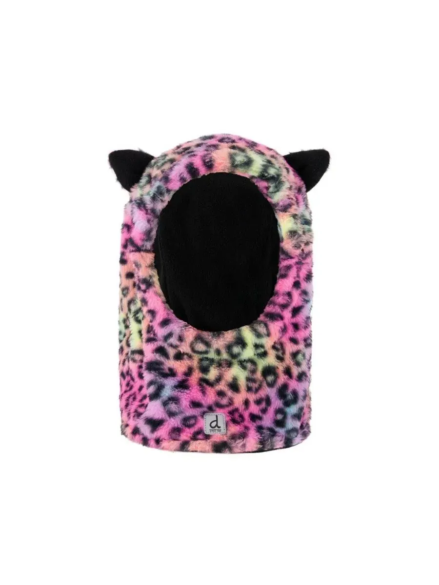 Хлопковая шапка-балаклава для шлема с ушками кота, модель Oversized Polar Balaclava Deux par Deux