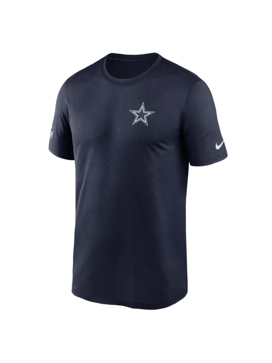 Футболка Dri-FIT с логотипом Dallas Cowboys Nike — изображение 2 из 3, темно-синий