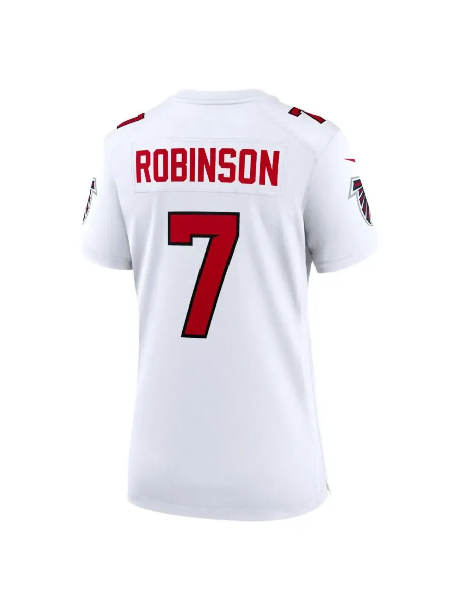 Футболка игровая Bijan Robinson Atlanta Falcons Nike — изображение 3 из 3, белый