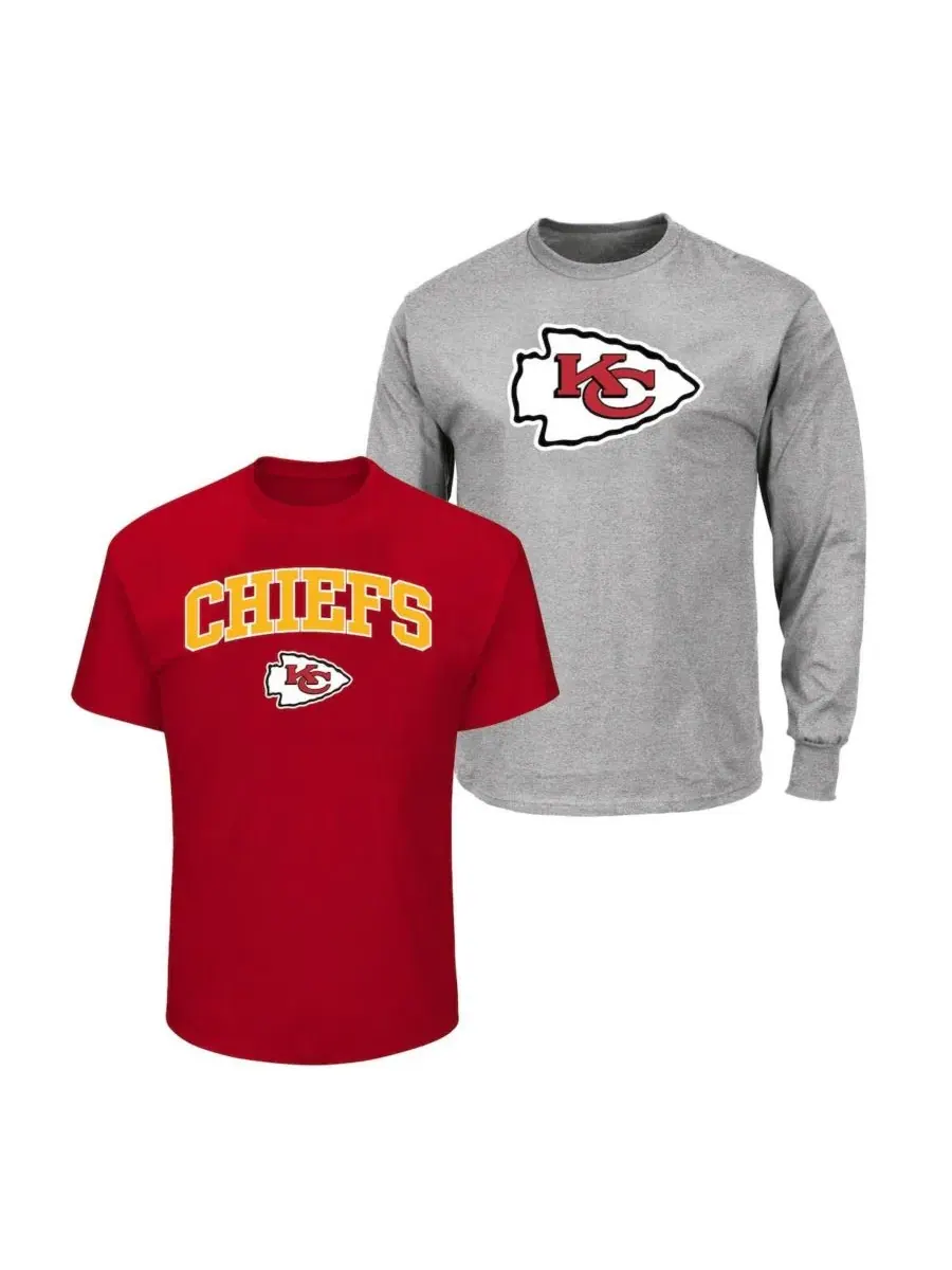 Комплект из 2 футболок с длинным рукавом Kansas City Chiefs Fanatics