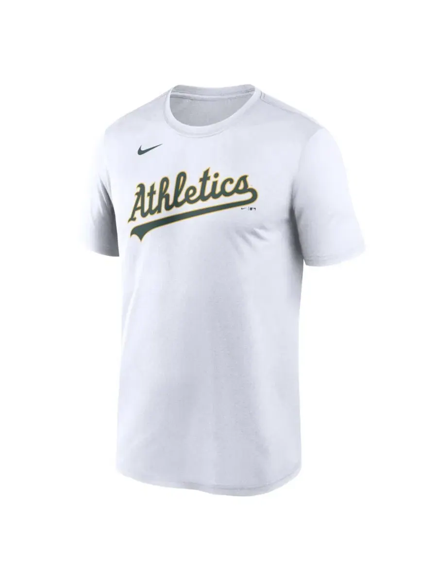 Футболка Nike Athletics New Legend Wordmark Dri-FIT — изображение 2 из 3, белый