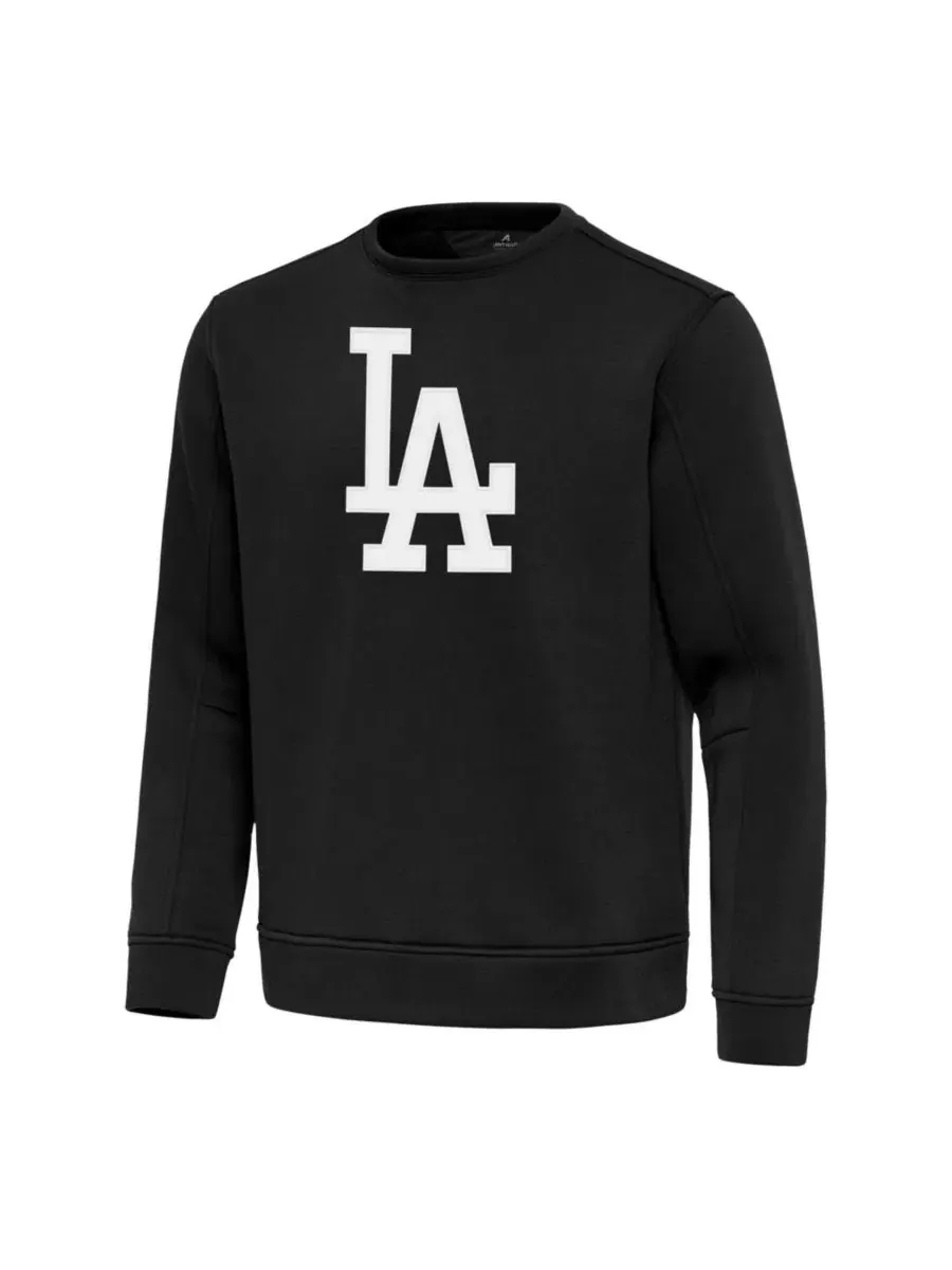 Легкий пуловер с принтом Los Angeles Dodgers Antigua — изображение 2 из 3, черный