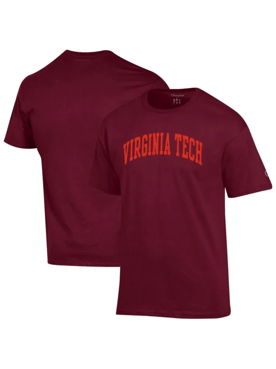 Футболка с принтом Virginia Tech Hokies Basic Arch Champion