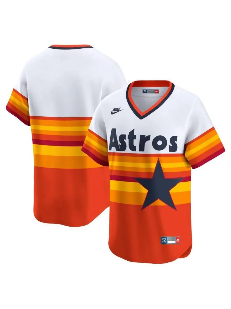 Nike Мужская белая футболка Houston Astros из лимитированной коллекции Cooperstown Collection в