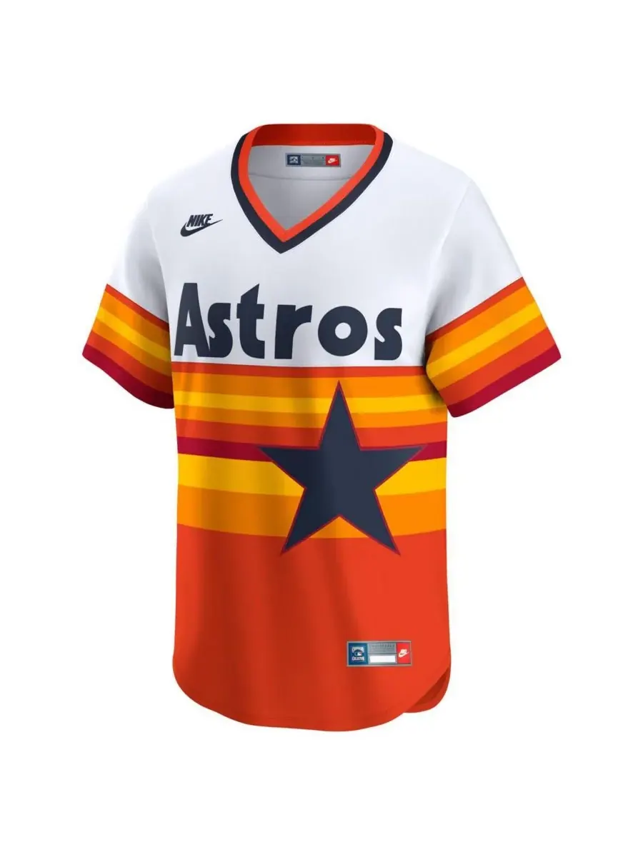 Nike Мужская белая футболка Houston Astros из лимитированной коллекции Cooperstown Collection в — изображение 3 из 3, белый