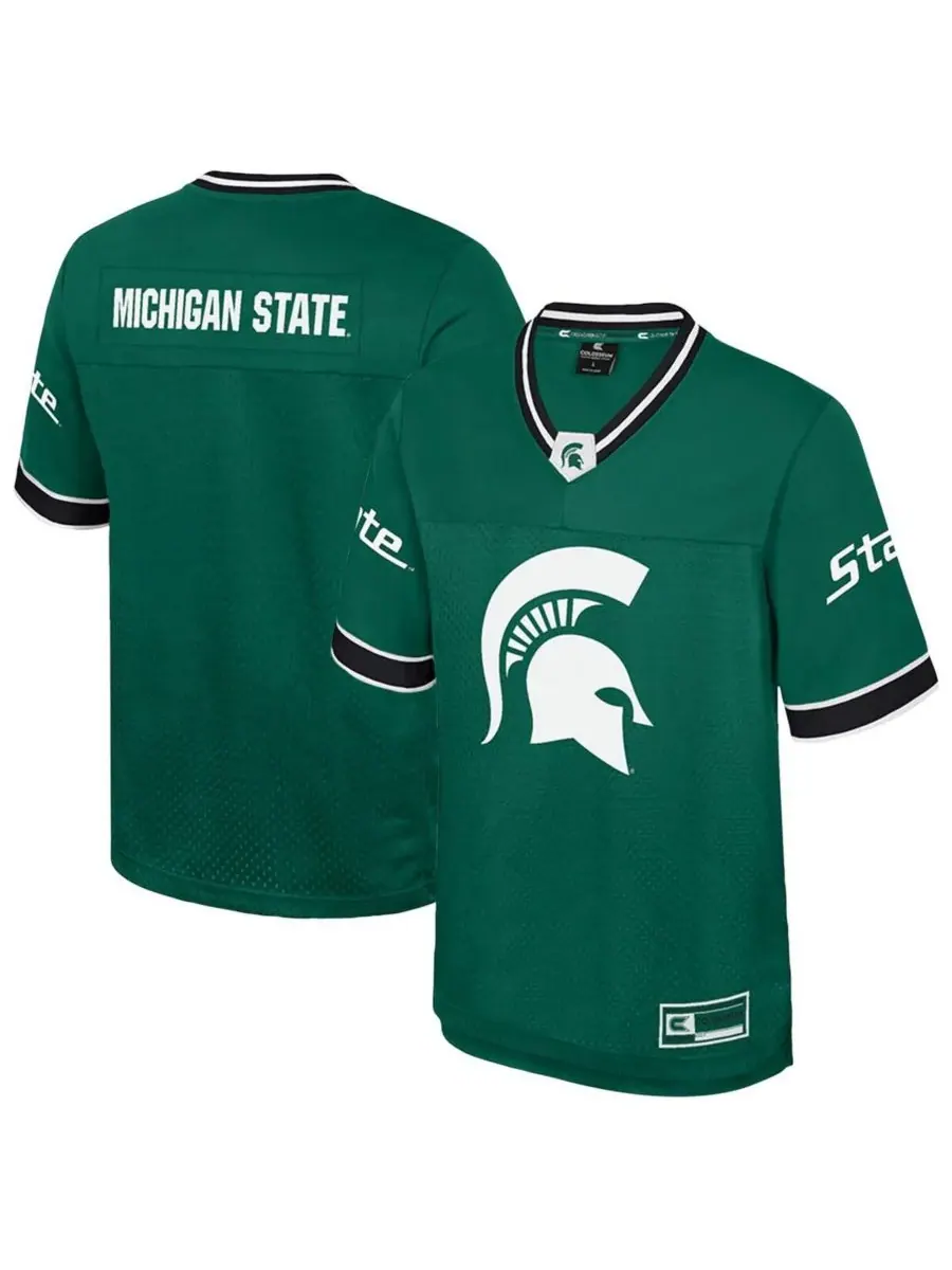 Colosseum Мужская зеленая футболка Michigan State Spartans Nothing But The Hits
