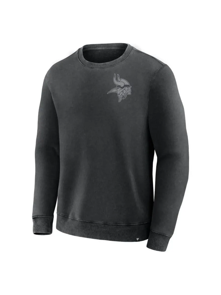 Fanatics Мужская черная толстовка Minnesota Vikings Deep Route — изображение 2 из 3, черный