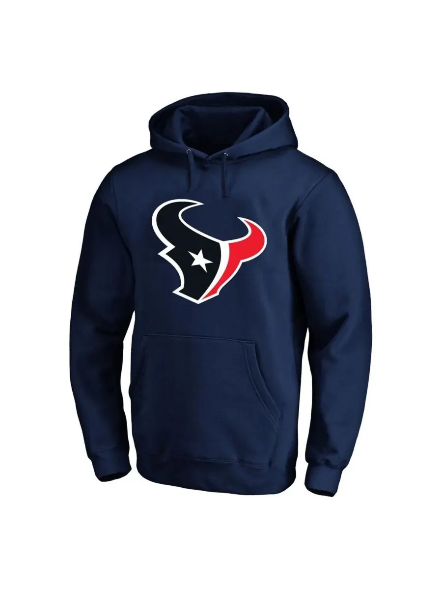 Fanatics Мужская флисовая толстовка CJ Stroud темно-синего цвета с логотипом Houston Texans — изображение 2 из 3, темно-синий