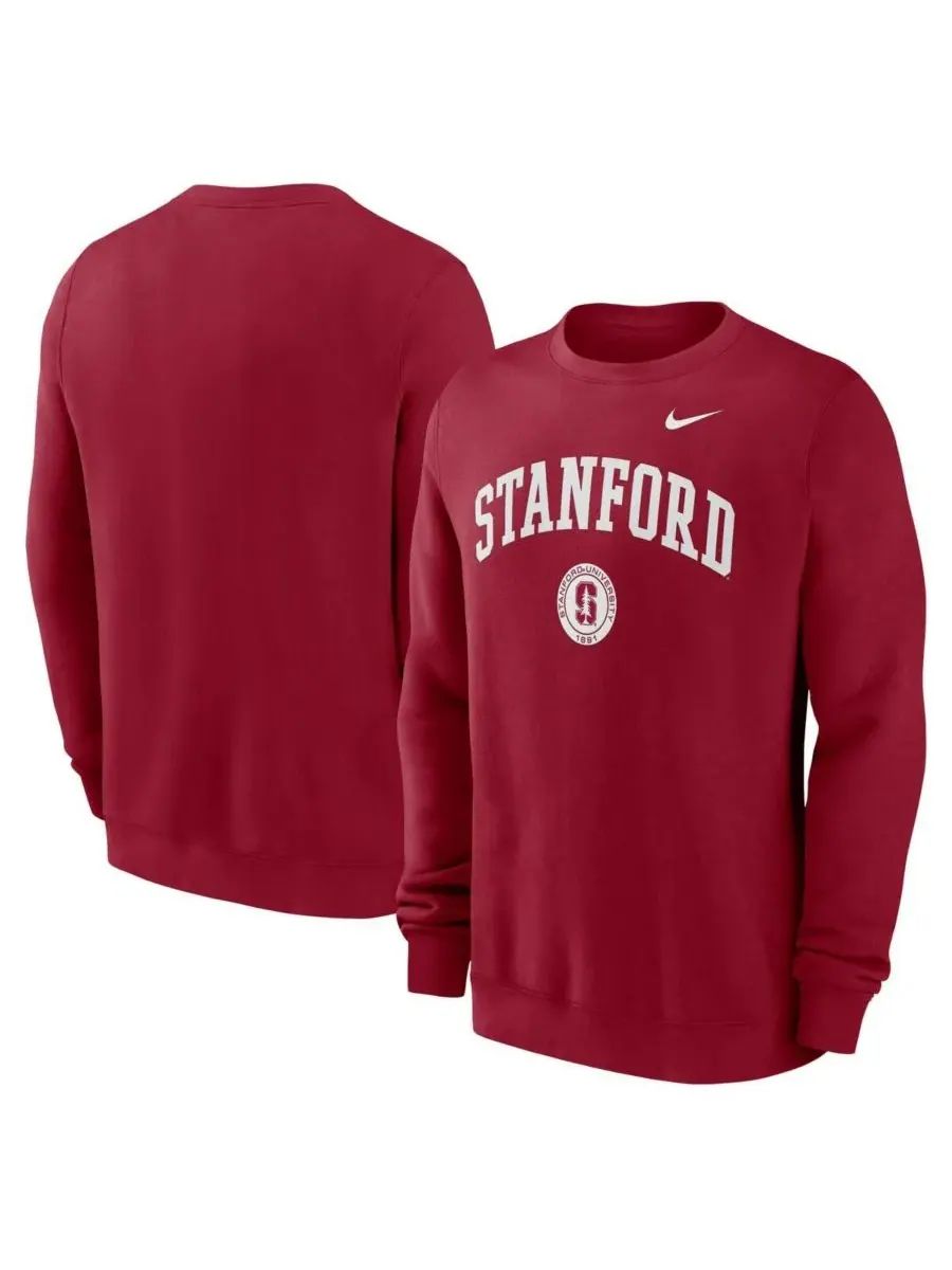 Мужская толстовка Cardinal Stanford Cardinal Arched Seal Nike