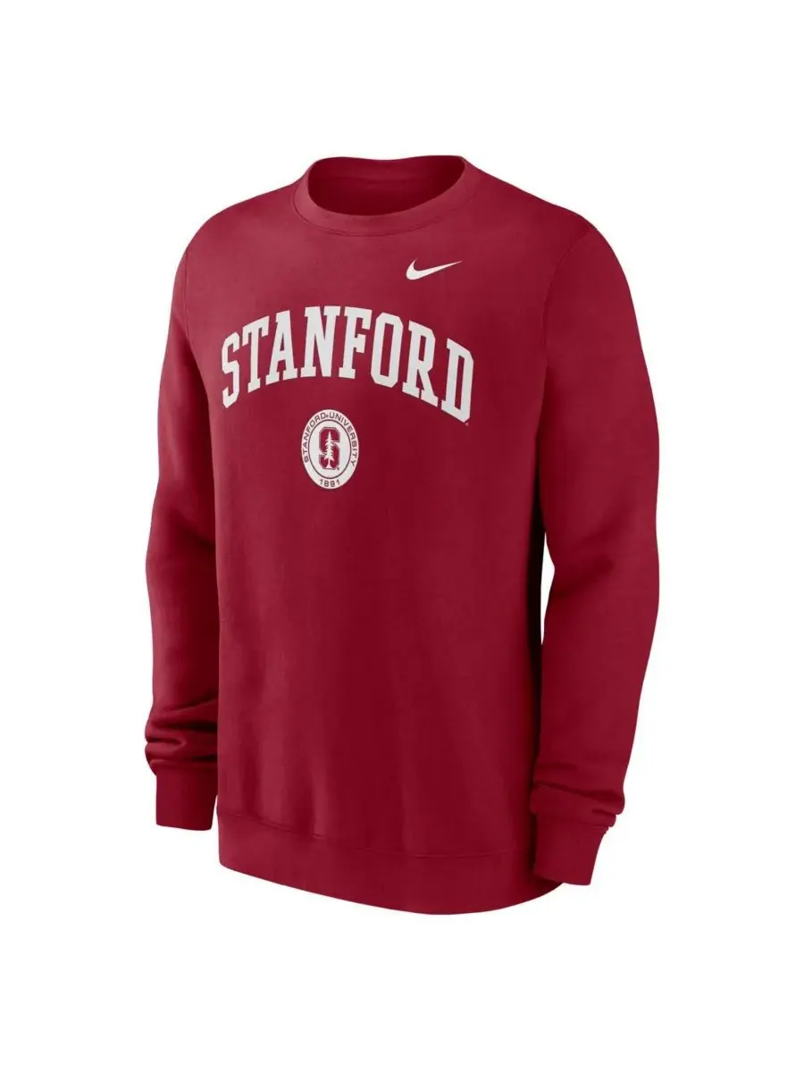 Мужская толстовка Cardinal Stanford Cardinal Arched Seal Nike — изображение 3 из 3, красный