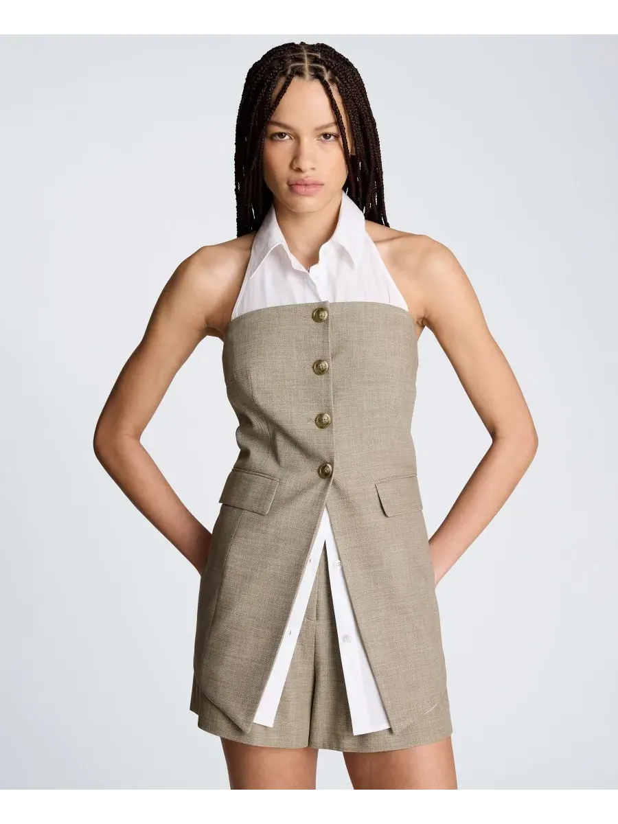 Жилет без рукавов с отстегивающимися бретелями Kenneth Cole, Trtl Grn Melng