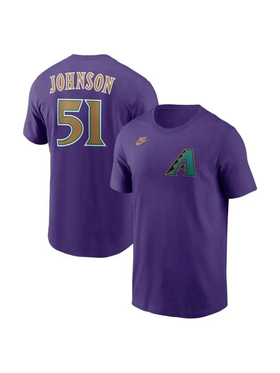 Мужская фиолетовая футболка с именем и номером игрока команды Arizona Diamondbacks из коллекции