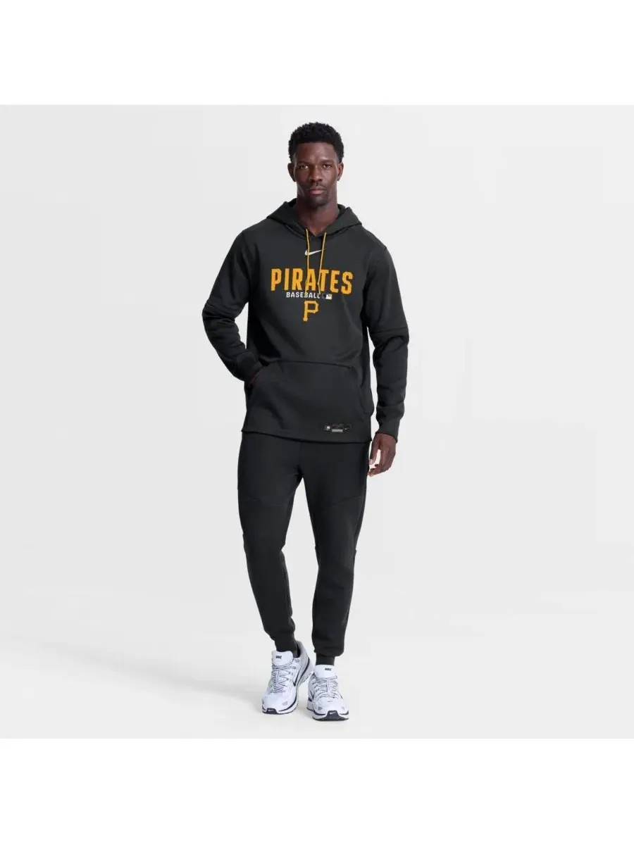 Худи с съемными рукавами Nike Pittsburgh Pirates Authentic Collection Therma-FIT — изображение 3 из 5, черный золотистый