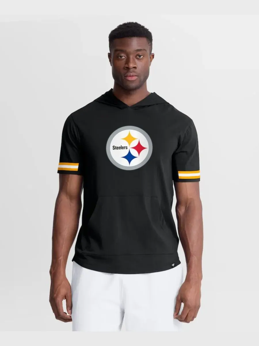 Футболка с капюшоном и коротким рукавом Pittsburgh Steelers Optimal Play Fanatics