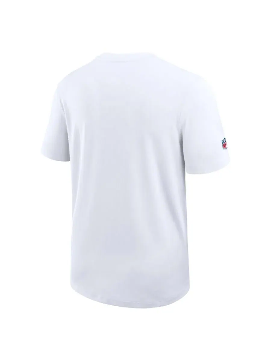 Футболка с коротким рукавом Nike Kansas City Chiefs Sideline UV Dri-FIT — изображение 3 из 3, белый