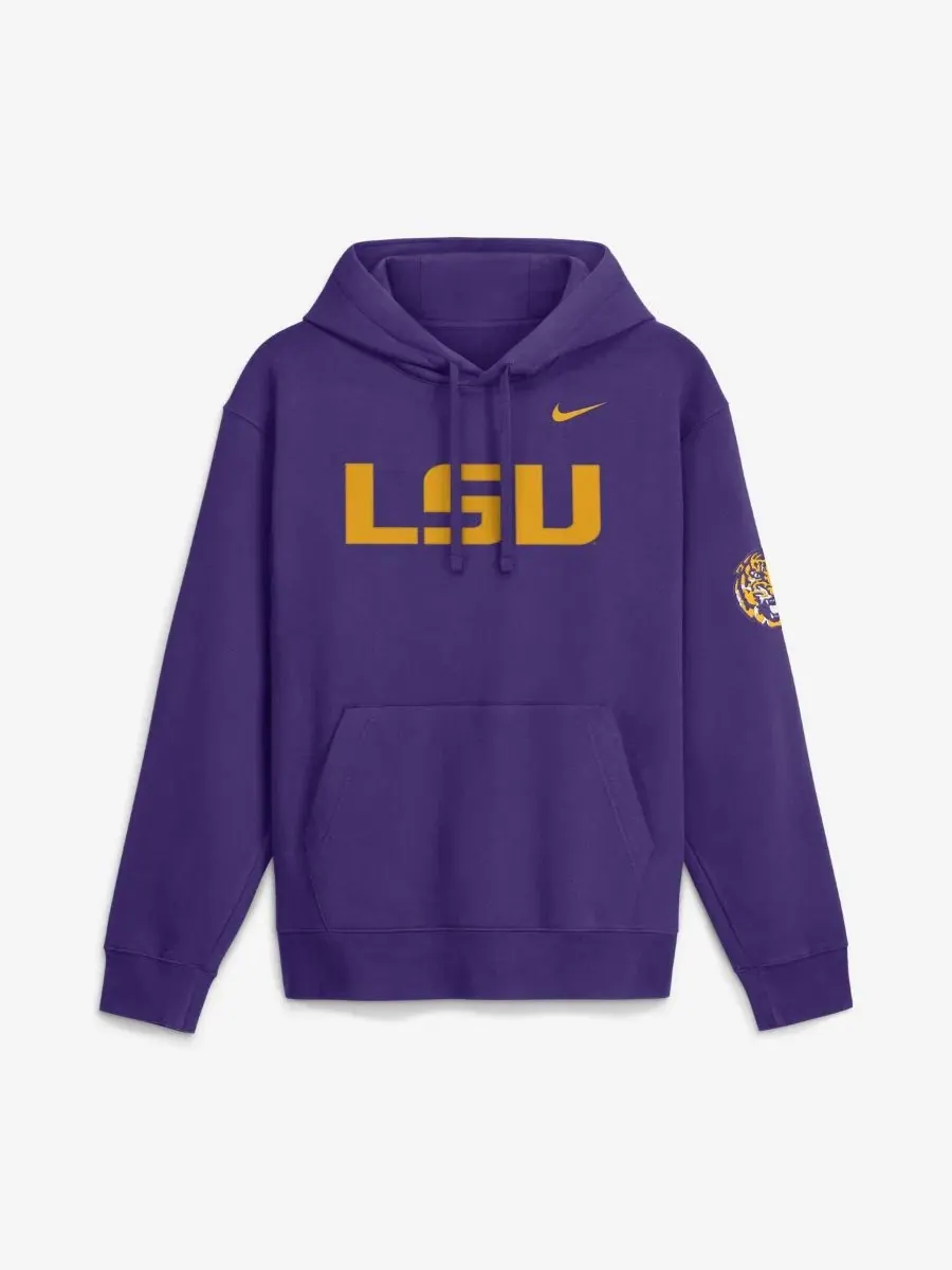 Худи с капюшоном, с флисом, с принтом LSU Tigers Nike