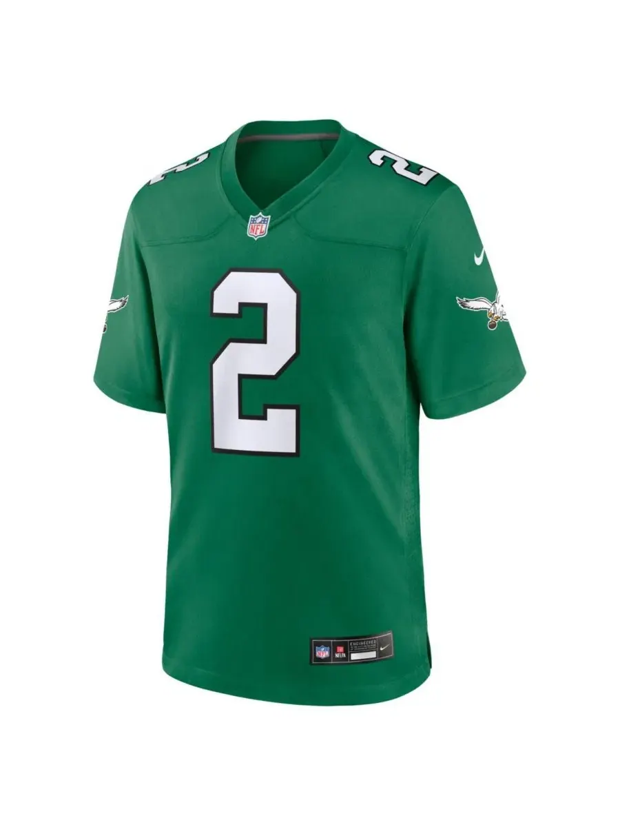 Джерси Nike Tariq Woolen Philadelphia Eagles Alternate Game — изображение 2 из 5, зеленый