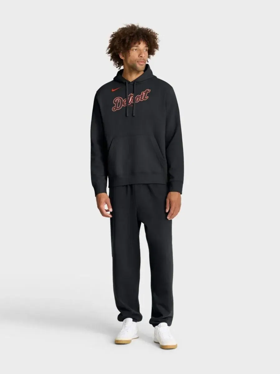 Худи с капюшоном, с принтом, Club Hoodie Nike — изображение 4 из 4, черный
