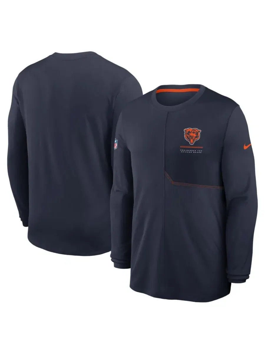Лонгслив с длинным рукавом Nike Chicago Bears Navy