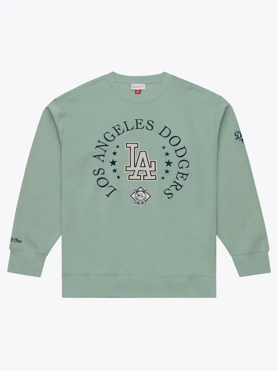Свитшот для болельщика Los Angeles Dodgers Yacht Rock Fleece Mitchell & Ness