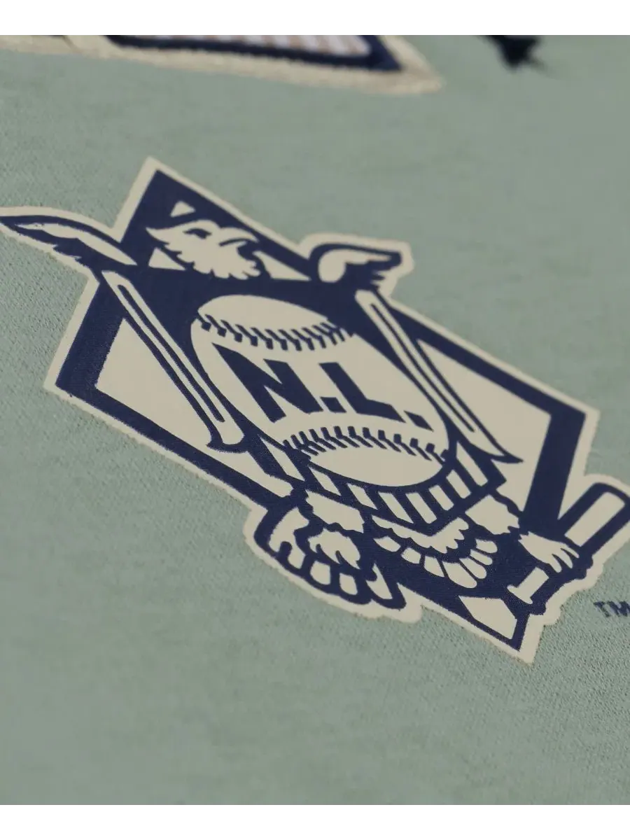 Свитшот для болельщика Los Angeles Dodgers Yacht Rock Fleece Mitchell & Ness — изображение 2 из 5, зеленый
