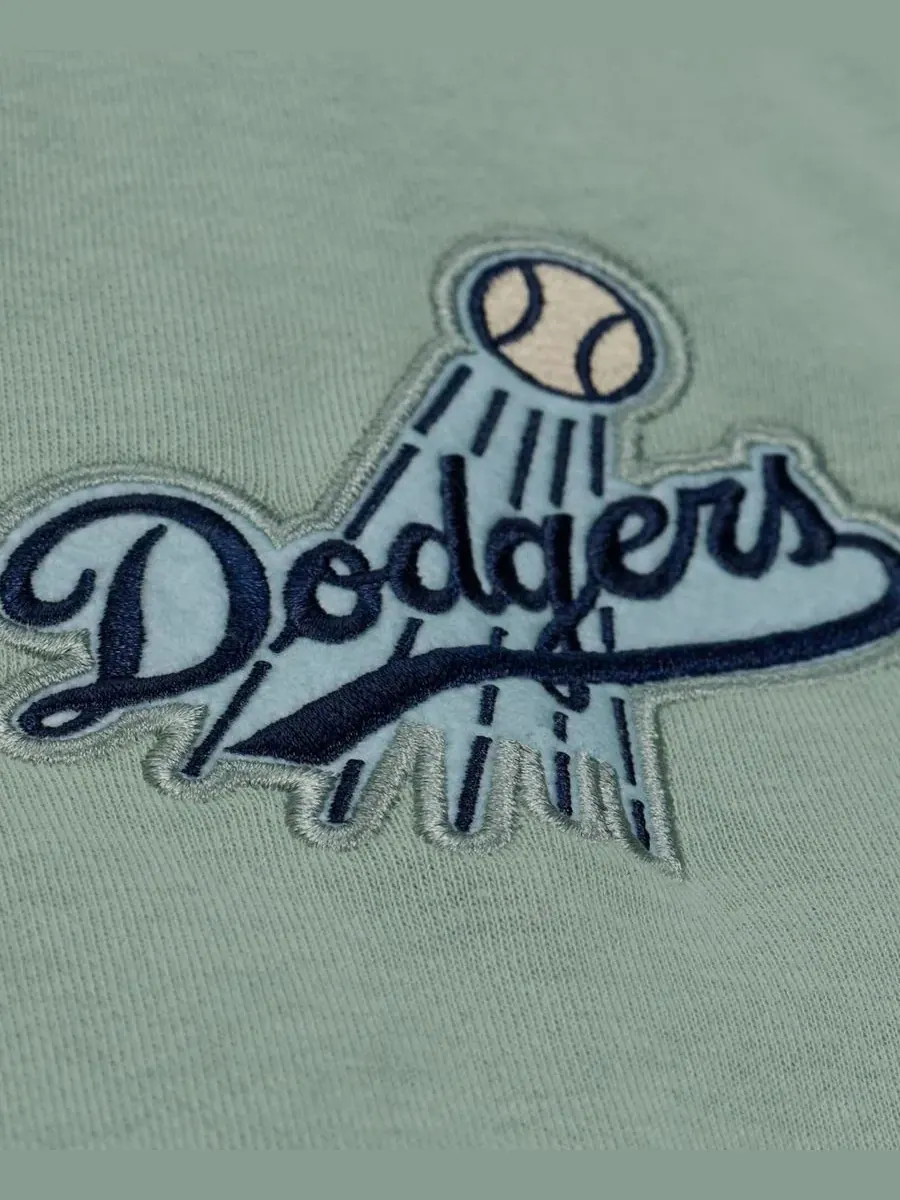 Свитшот для болельщика Los Angeles Dodgers Yacht Rock Fleece Mitchell & Ness — изображение 4 из 5, зеленый