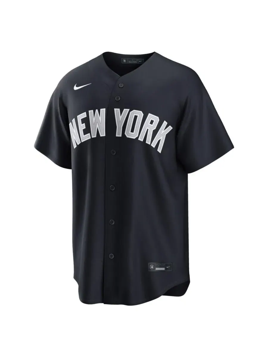 Мужская реплика джерси Nike Aaron Judge Alternate Navy — изображение 2 из 3, темно-синий серый