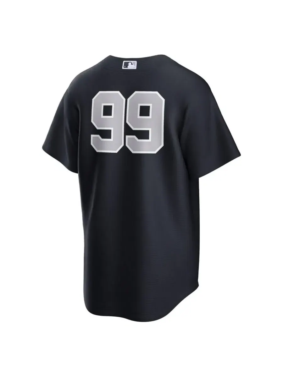 Мужская реплика джерси Nike Aaron Judge Alternate Navy — изображение 3 из 3, темно-синий серый