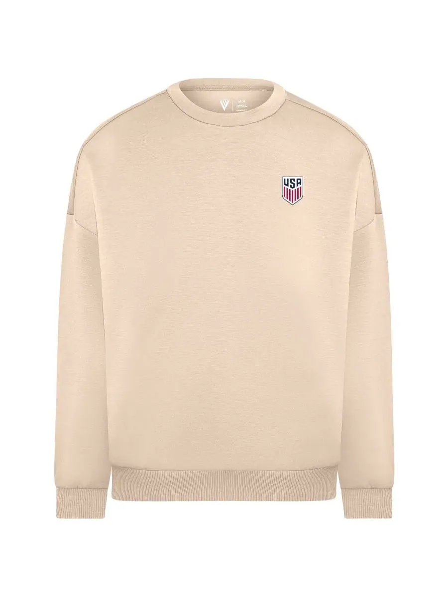 Свитшот мужской с принтом USMNT Luxe Signature Tri-Blend 3-D Patch LevelWear