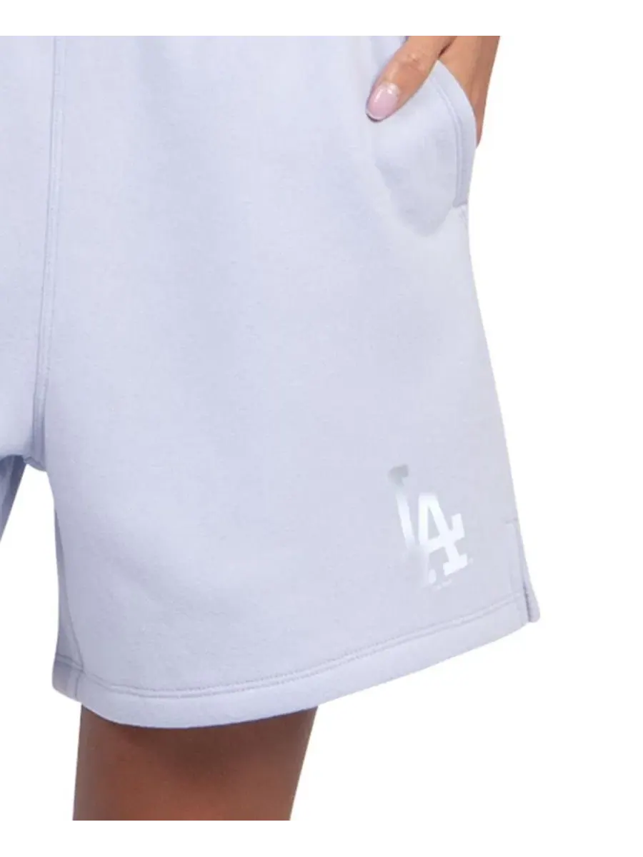 Шорты с высокой посадкой Pastel High Waisted Shorts Starter — изображение 2 из 4, светлый синий