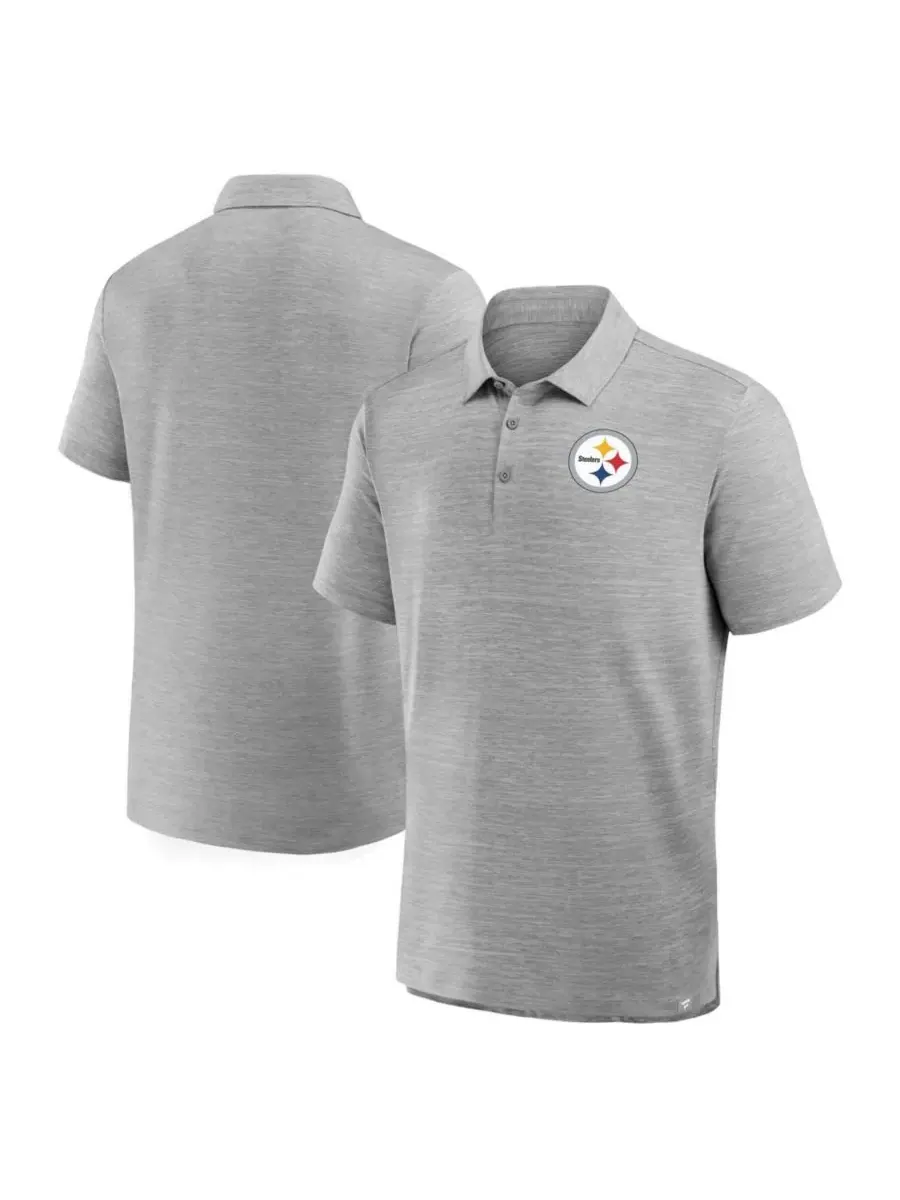 Мужское поло с коротким рукавом Pittsburgh Steelers Clutch Fanatics