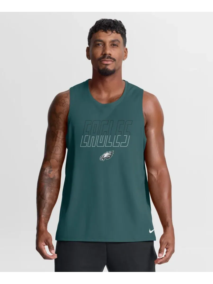 Майка-безрукавка с принтом Philadelphia Eagles Kickoff Miler Dri-FIT Nike