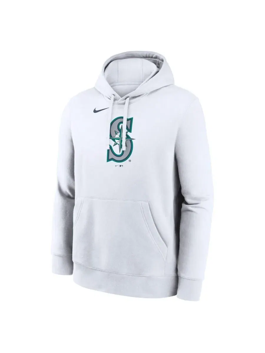 Худи с принтом Seattle Mariners Logo Club Nike — изображение 2 из 3, белый