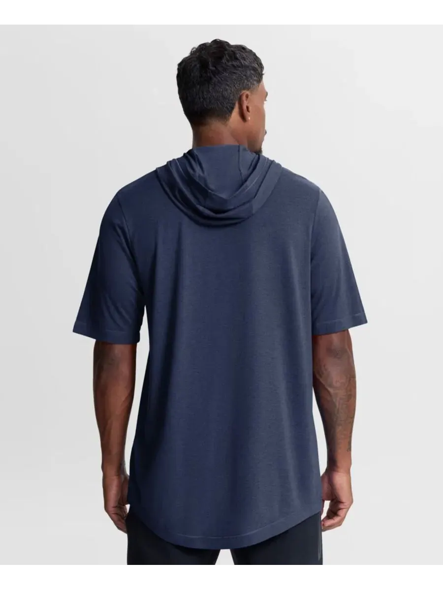 Мужская футболка-худи с принтом Arched Wordmark Nike — изображение 3 из 3, темно-синий