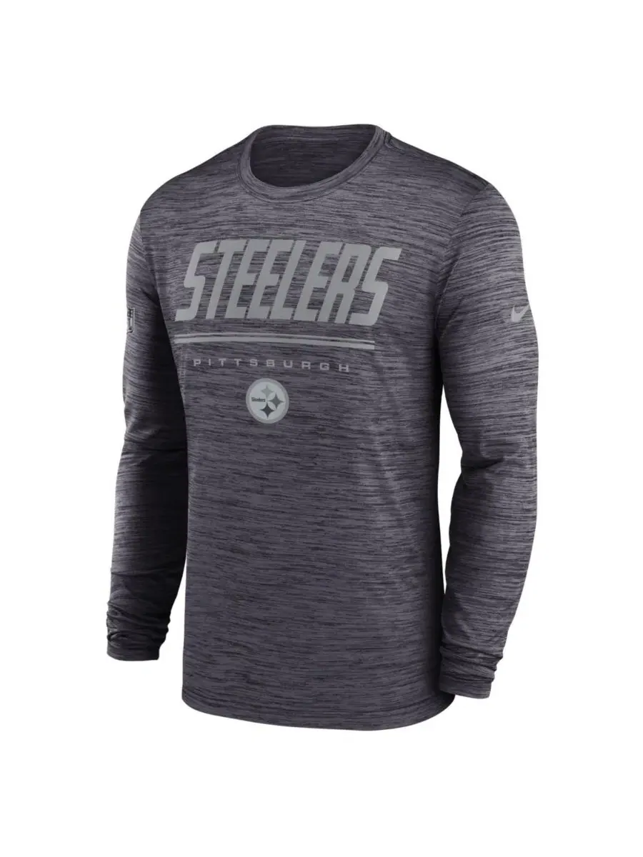 Футболка с длинным рукавом с принтом Sideline Offensive Transition Velocity Dri-FIT Nike — изображение 2 из 3, черный