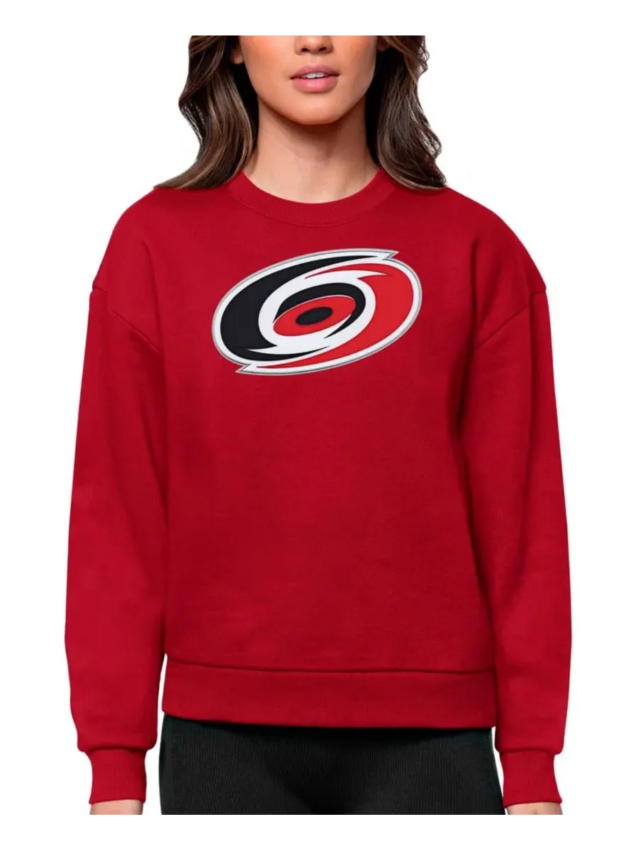 Женский свитшот Victory с вышивкой логотипа Carolina Hurricanes Antigua