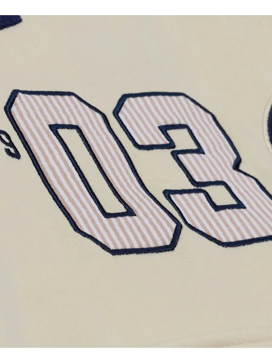 Худи с вышивкой New York Yankees Yacht Rock Mitchell & Ness — изображение 4 из 5, бежевый
