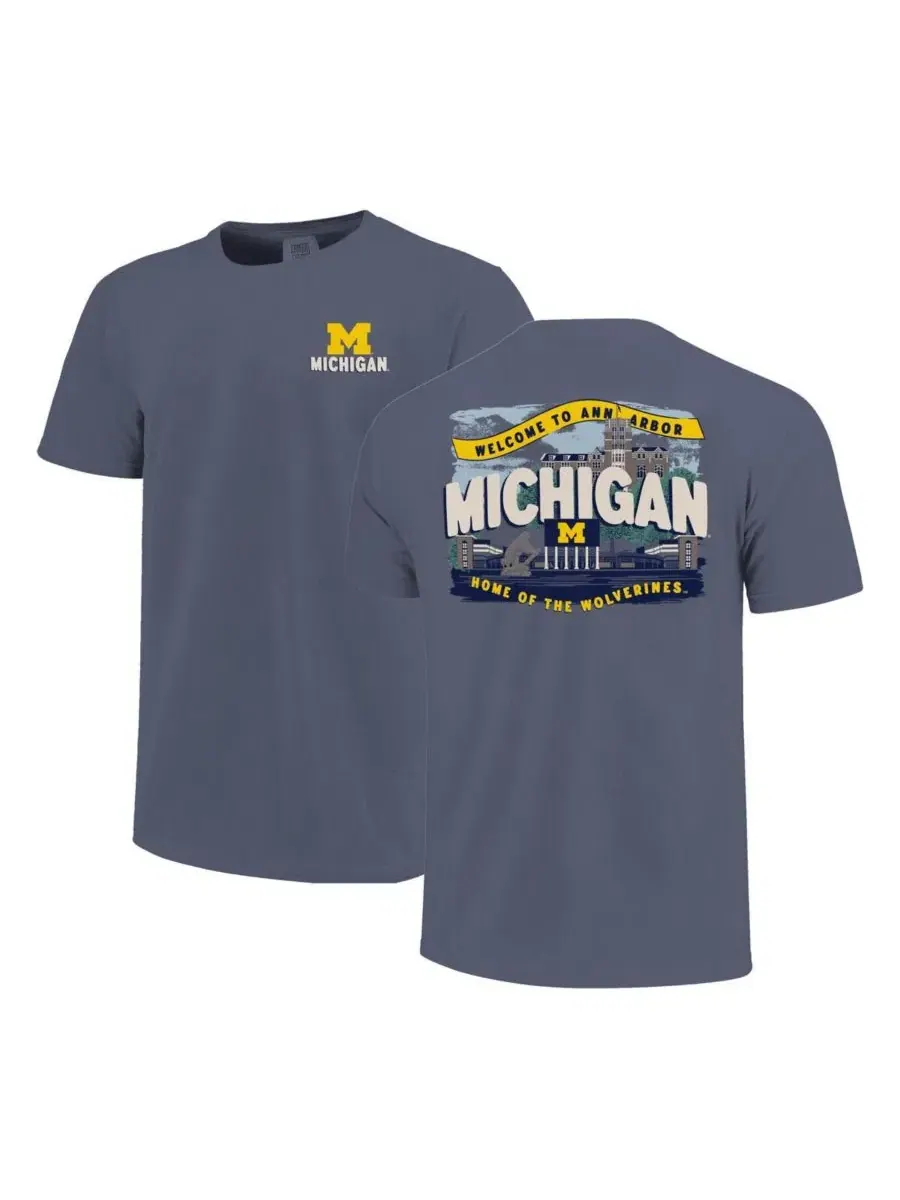Футболка с принтом Local Campus Scene Michigan Wolverines Image One