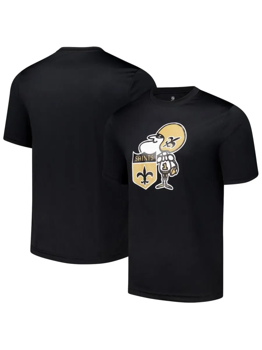 Футболка с длинным рукавом с принтом New Orleans Saints Stadium Retro Outerstuff