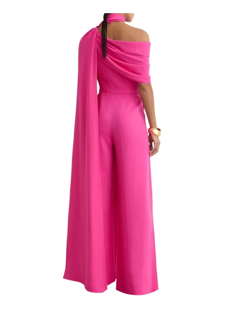 Комбинезон с одним плечом и драпировкой REISS, Wide-Leg — изображение 4 из 5