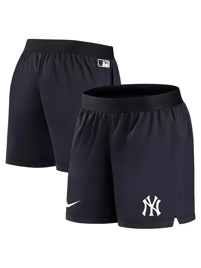 Женские темно-синие шорты New York Yankees Authentic Collection Team Performance Nike