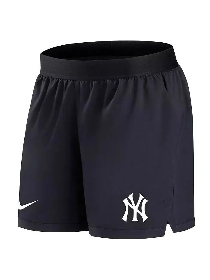Женские темно-синие шорты New York Yankees Authentic Collection Team Performance Nike — изображение 3 из 4