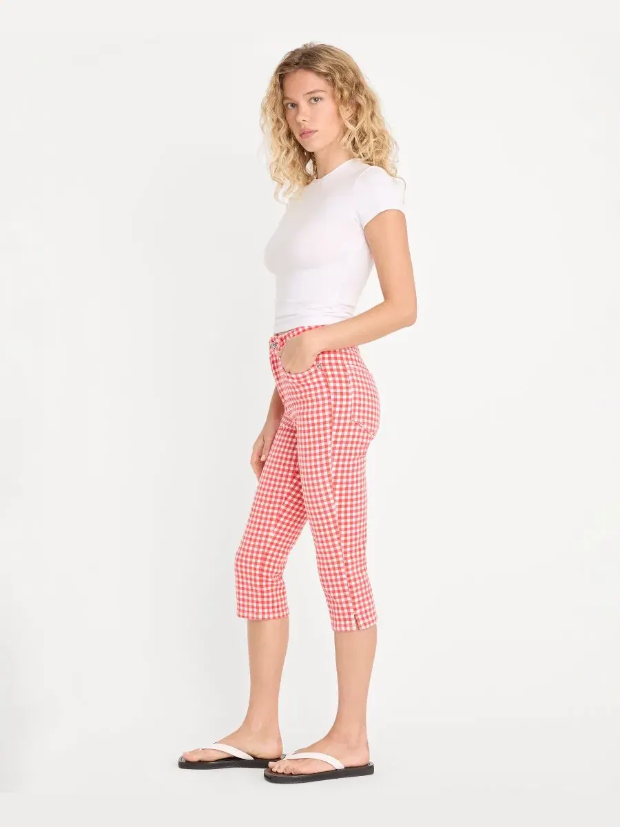 Капри Good American с принтом в клетку, Pop Gingham Large — изображение 3 из 4
