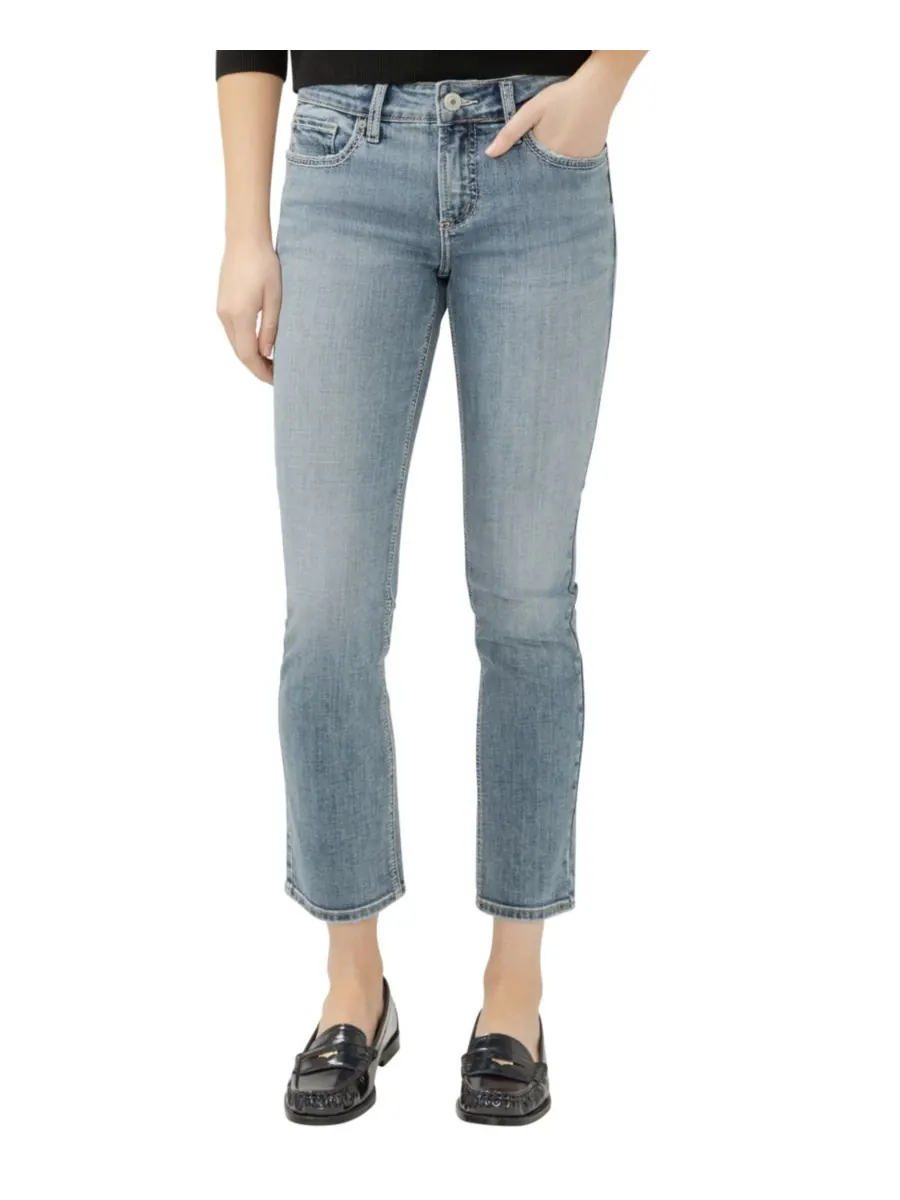 Женские джинсы Elyse со средней посадкой, удобного кроя, прямого кроя Silver Jeans Co, Melville